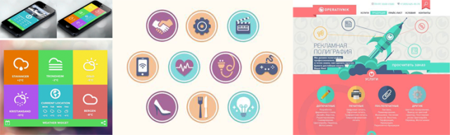 pictogrammes flatdesign