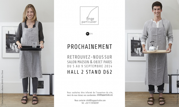page d'attente Linge Particulier pour Maison et Objet
