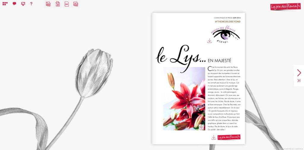 Flipbook Agenda des fleurs le lys juin 2016