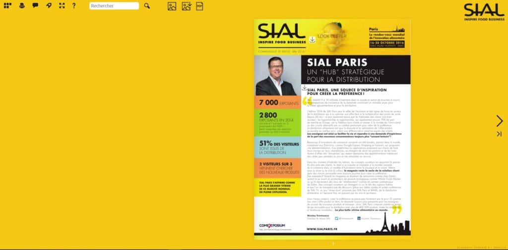 Flipbook SIAL, un hub stratégique pour la distribution juin 2016