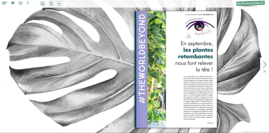 Flipbook Les plantes retombantes septembre 2016