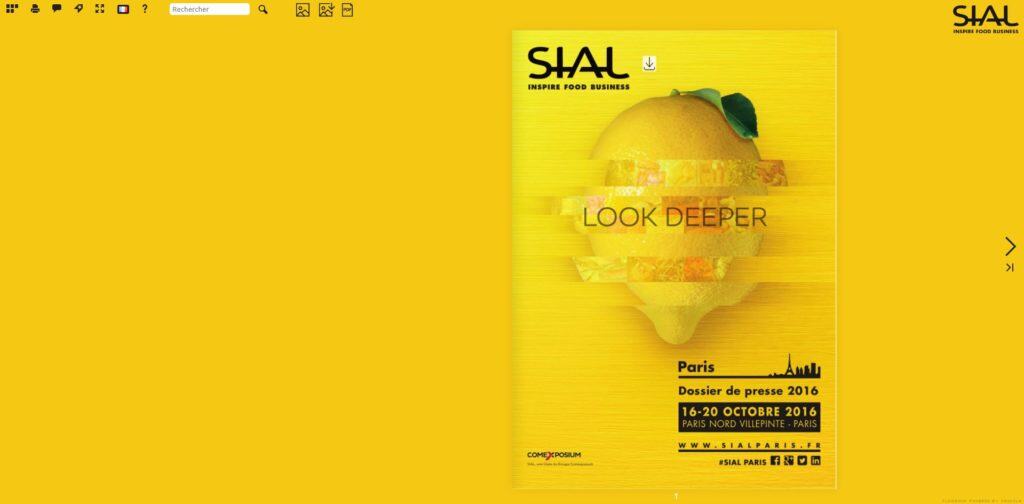 Flipbook Salon SIAL octobre 2016