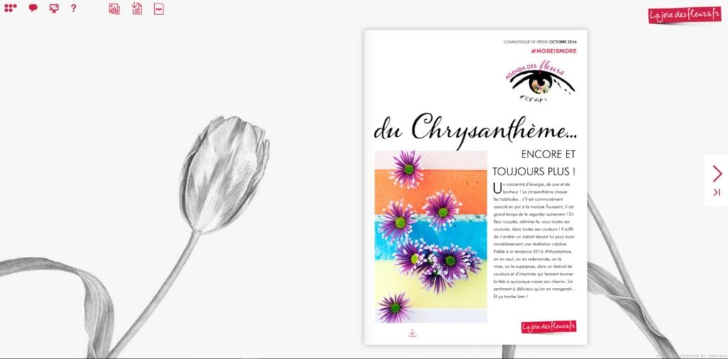Flipbook Agenda du chrysanthème octobre 2016