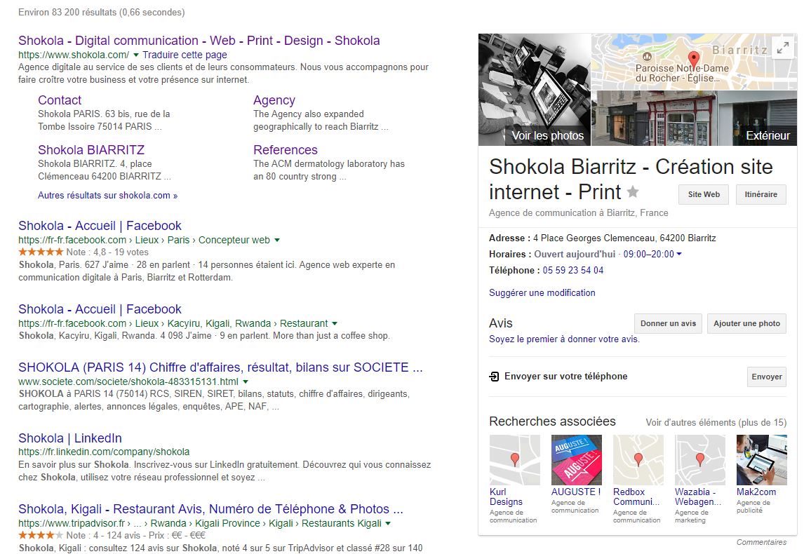 shokola google my business