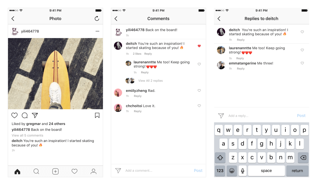 instagram réponse commentaires