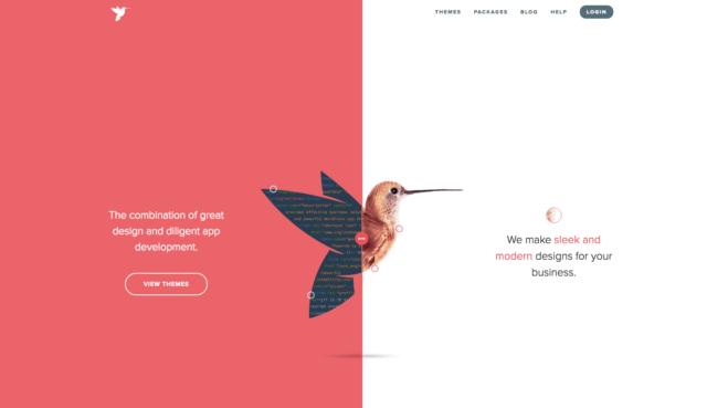 page accueil site engine themes