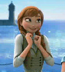 happy elsa gif