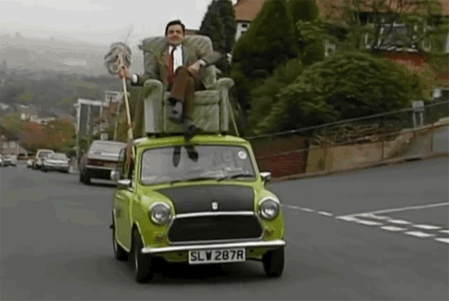 mister bean voiture autonome
