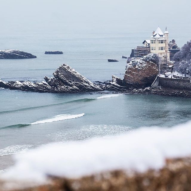 Biarritz sous la neige
