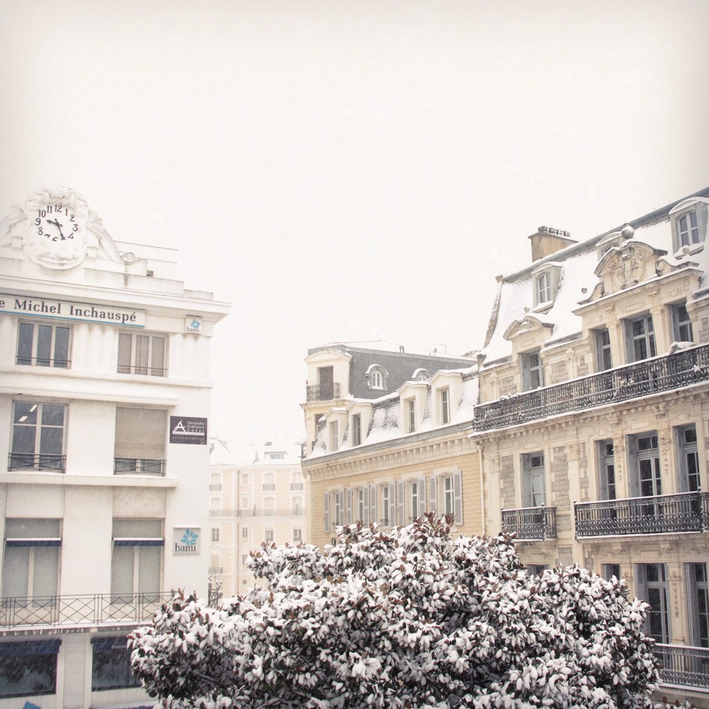 Biarritz sous la neige