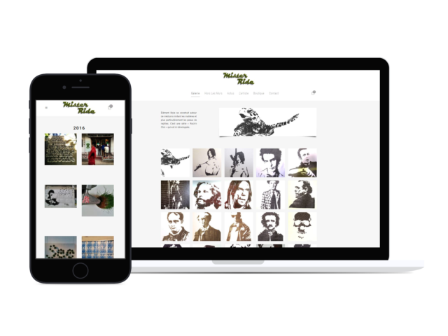 mockup Mister Ride iphone mac