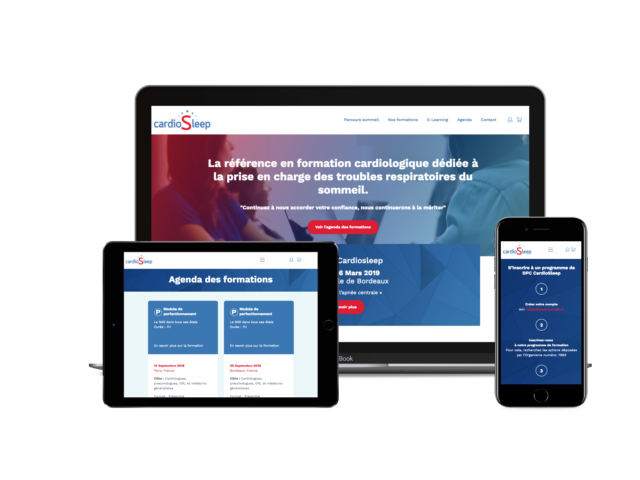 Cardiosleep réalisation mockup