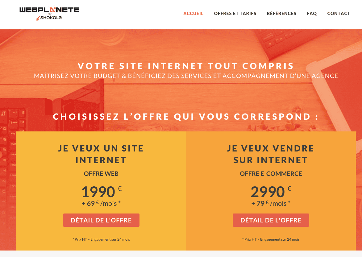 webplanete offres