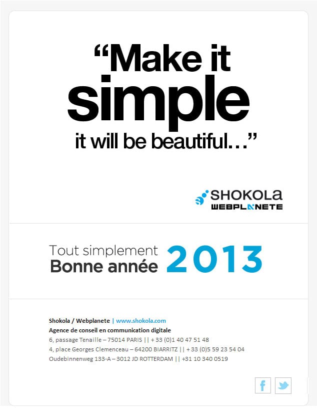 bonne année 2013 Shokola