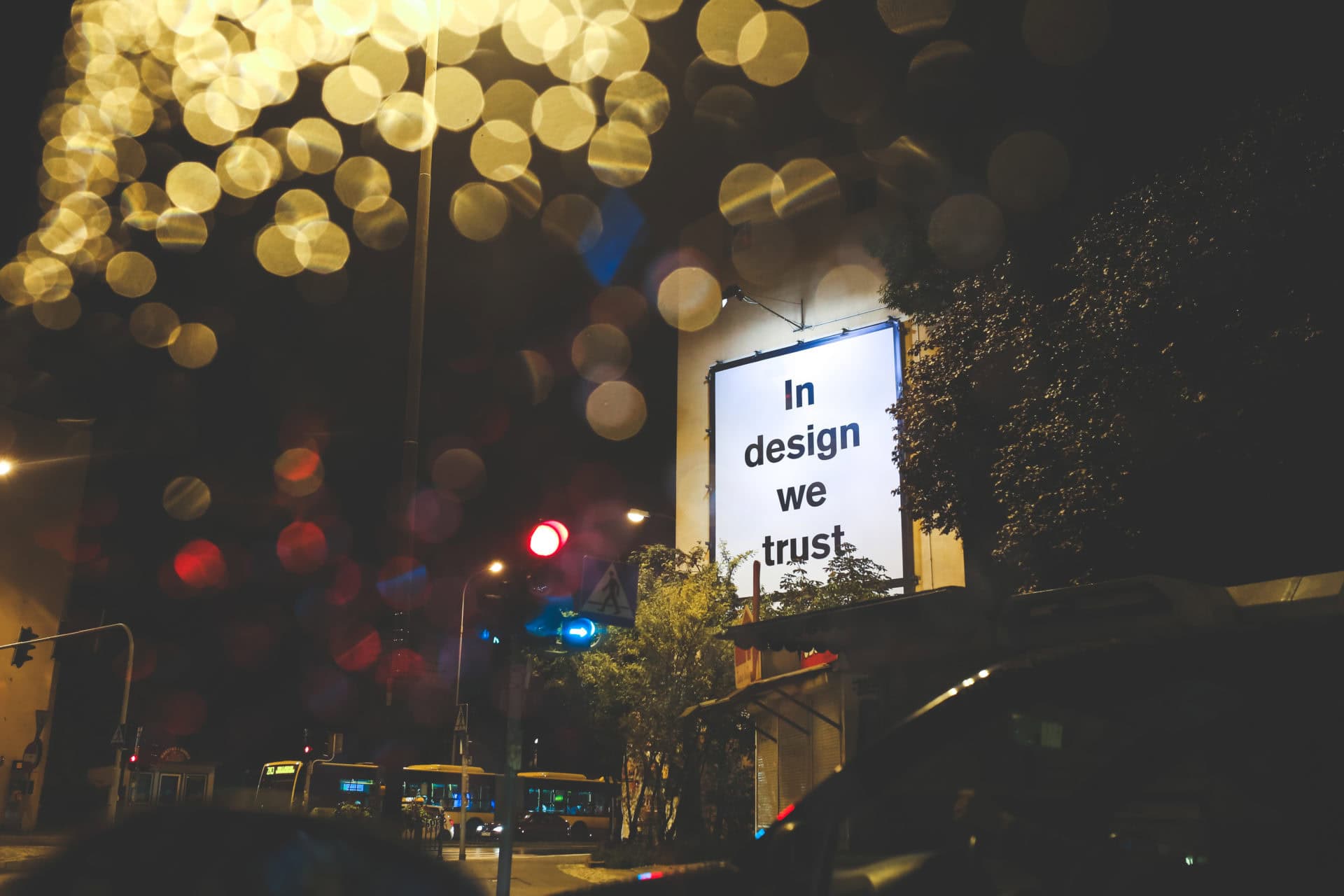 billboard rue typographie design