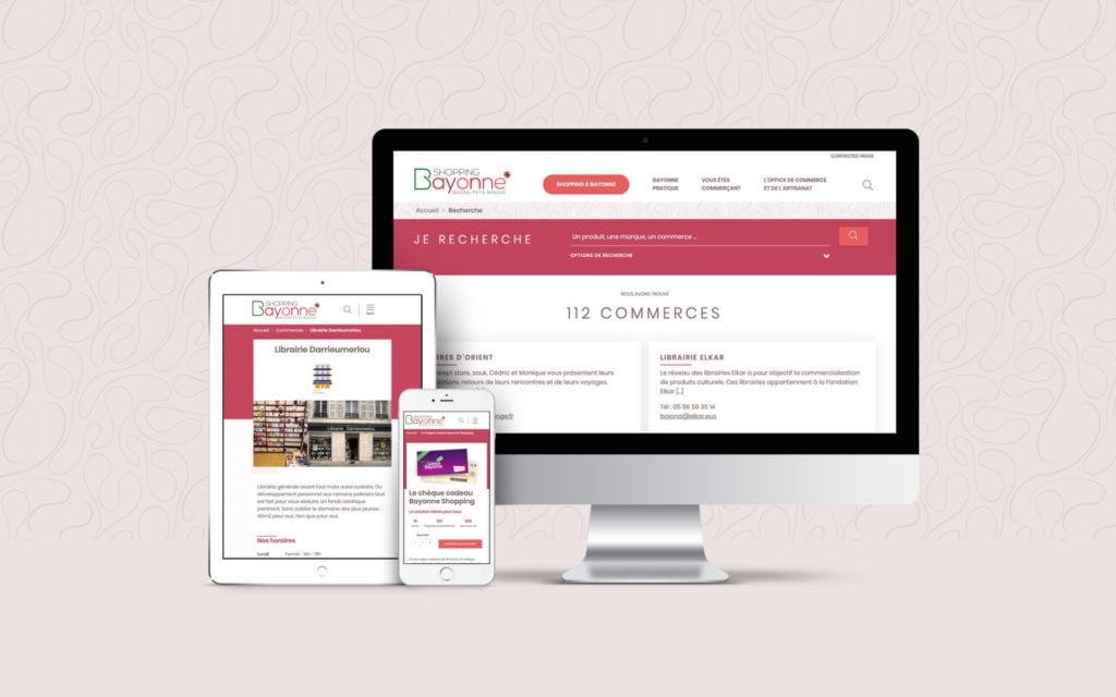 bayonne shopping Bayonne Shopping Mockup Site Intenet